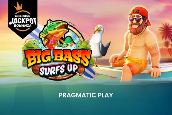 Capa do slot Big Bass Surf’s Up – Big Bass Jackpot Bonanza